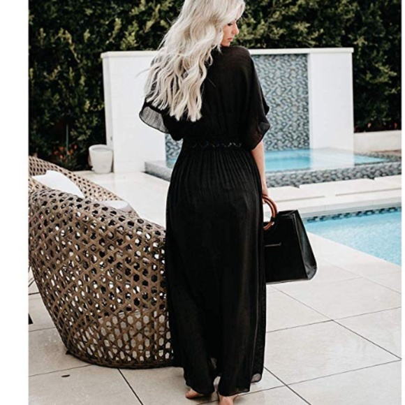 MASON  Tie-Front Maxi Dress - Picture 4 of 8